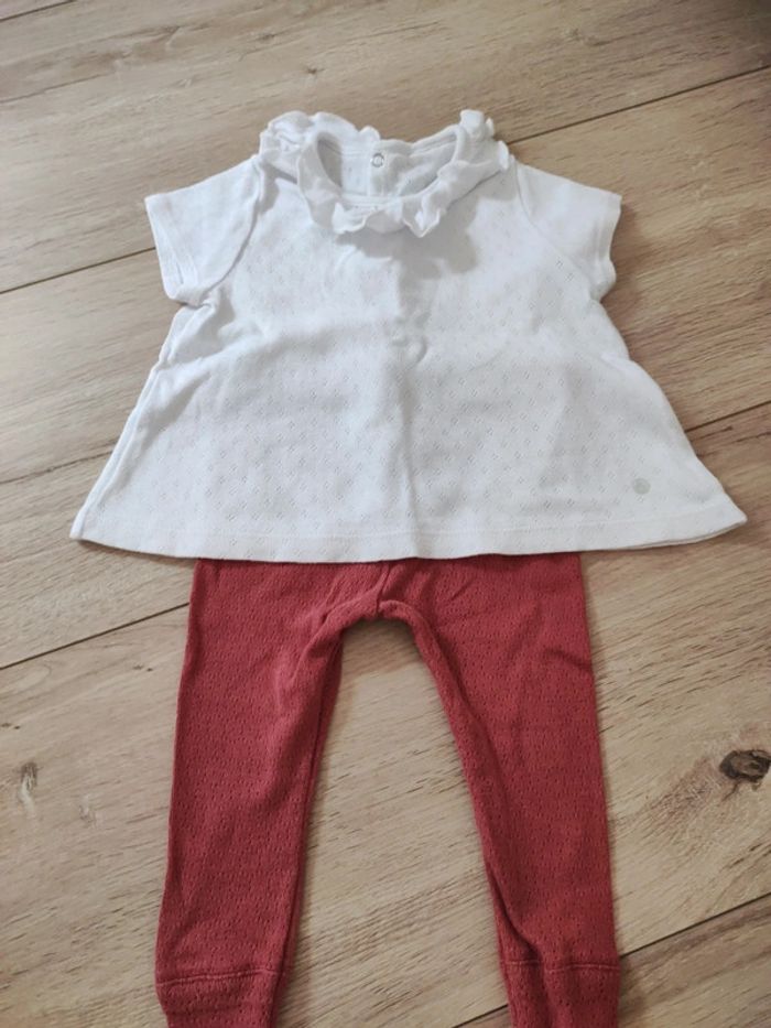 Ensemble petit bateau 6 mois