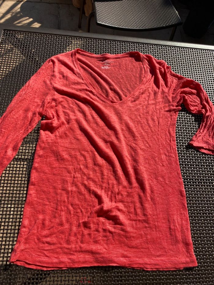 Joli top en lin Majestic, filature, taille 3 40 42 - photo numéro 5