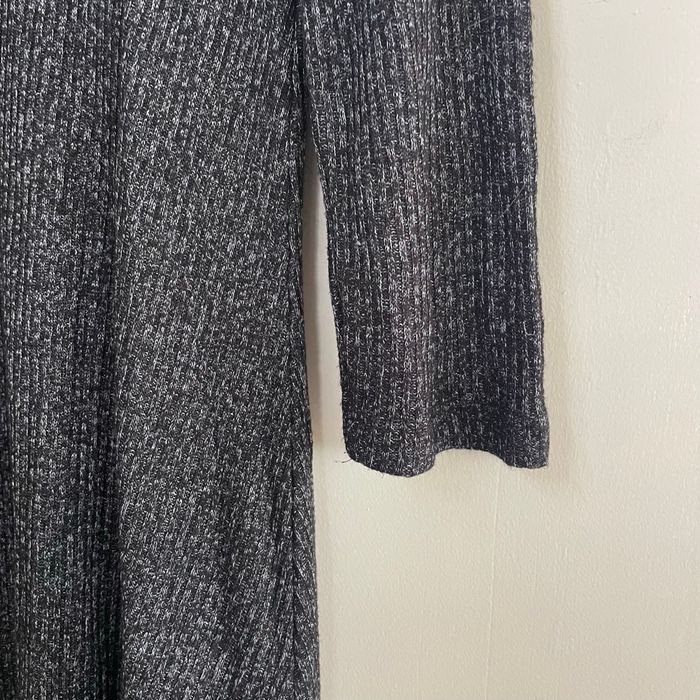 Robe trapèze marron/noire chinée Pimkie M manches 3/4 maille fluide style casual chic V075 - photo numéro 7