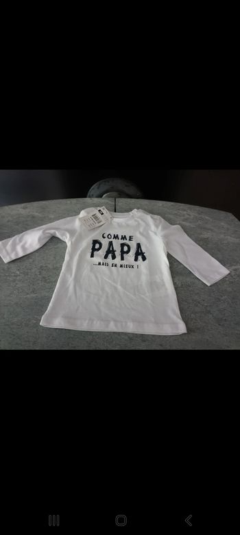 Tee-shirt comme papa mais en mieux