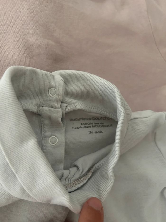 Lot de 3 t shirts manches longues et col roulé - photo numéro 2