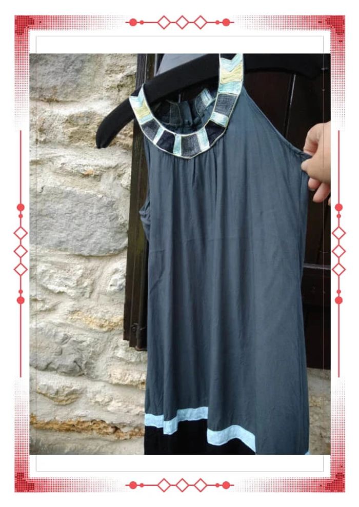 Robe "ras du cou" grise - photo numéro 2