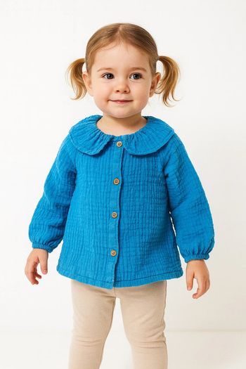Chemisier tunique turquoise Tex baby