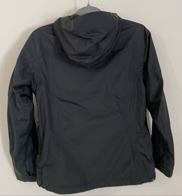 Veste Coupe-vent Noir Vert Pomme garçon Taille 12 ans Quechua - photo numéro 2