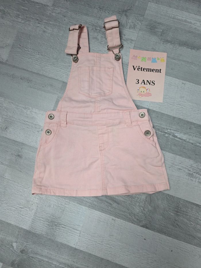Robe salopette dos nu fille 3 ans