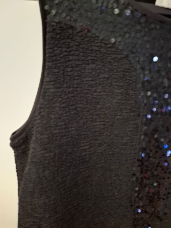 Robe noir sequin promod taille 38 en très bon état - photo numéro 6