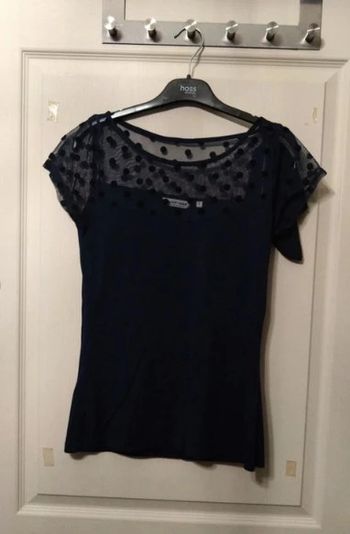 Top t shirt marine Naf Naf t 36 neuf