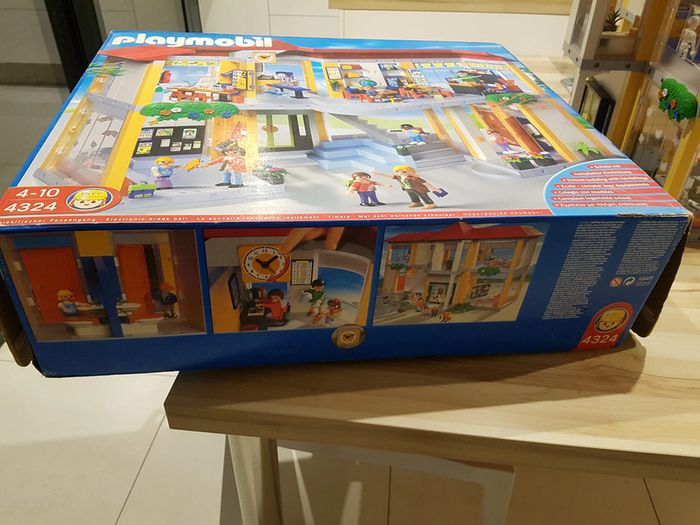 Boîte école playmobil set 4324 date de 2009 + scène du passage piéton - photo numéro 19