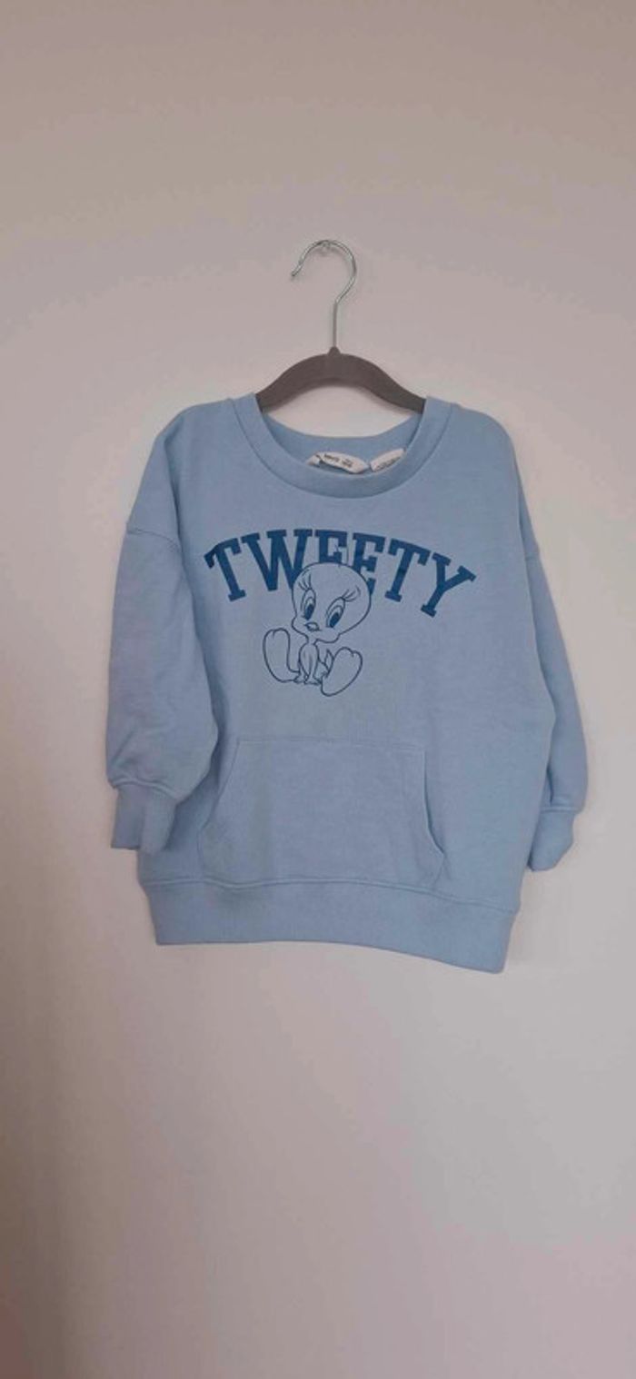Sweat col rond Tweety - Marque Mango - Taille 5/6 ans - photo numéro 3