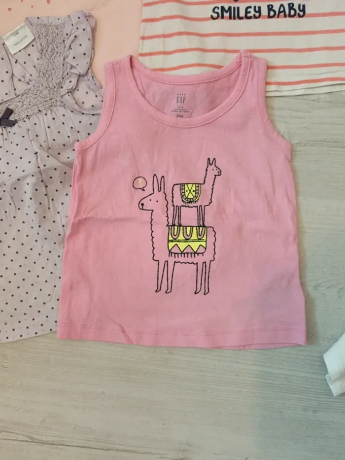Lot de 5 Tshirt manches courtes 12 mois - photo numéro 3