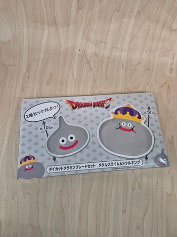 Set 2 mini assiettes Dragon Quest Metal Slime