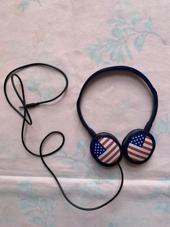 Casque filaire drapeau des USA