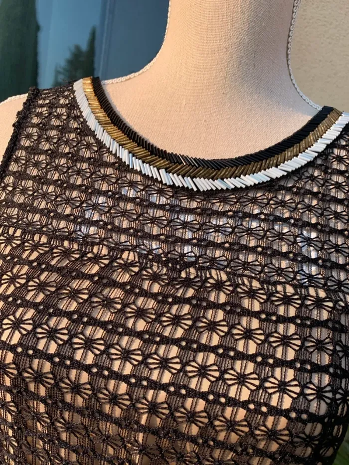 Robe Sinéquanone noire en dentelle taille S - photo numéro 13