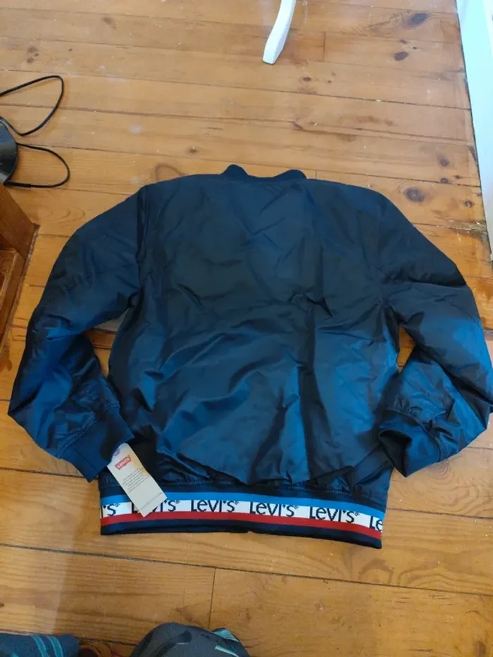 Veste bombers matelassée Levi's 12/13 ans 158 cm bleu marine - photo numéro 5