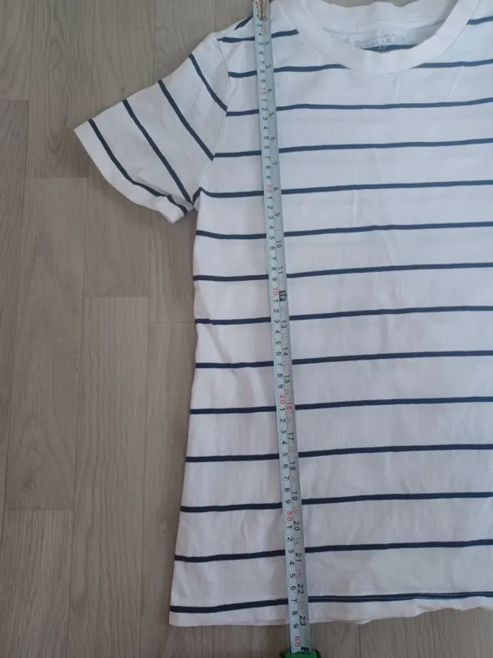 Lot de 2 T-shirt rayé primark en coton taille xs - photo numéro 11
