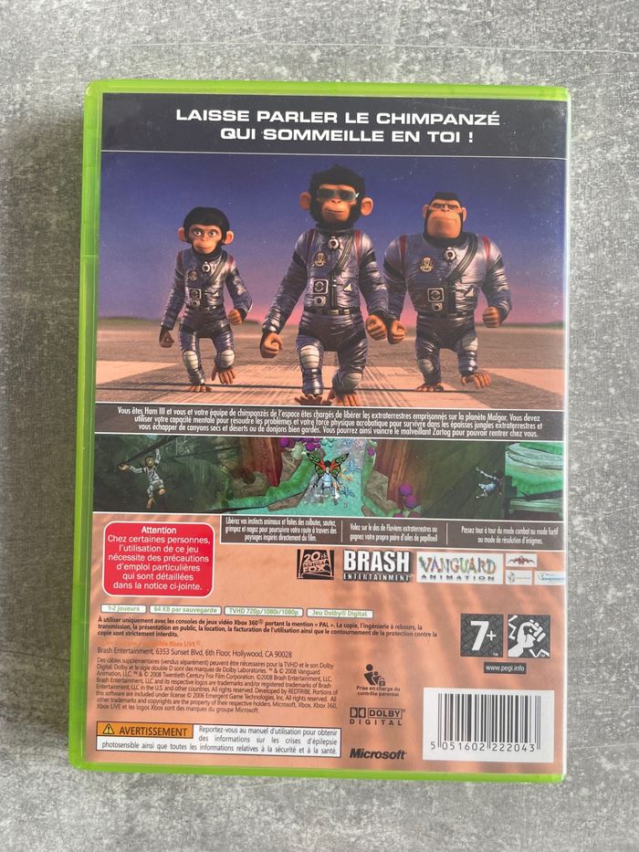 Jeu pour Xbox 360, les chimpanzés de l'espace, en français. - photo numéro 3