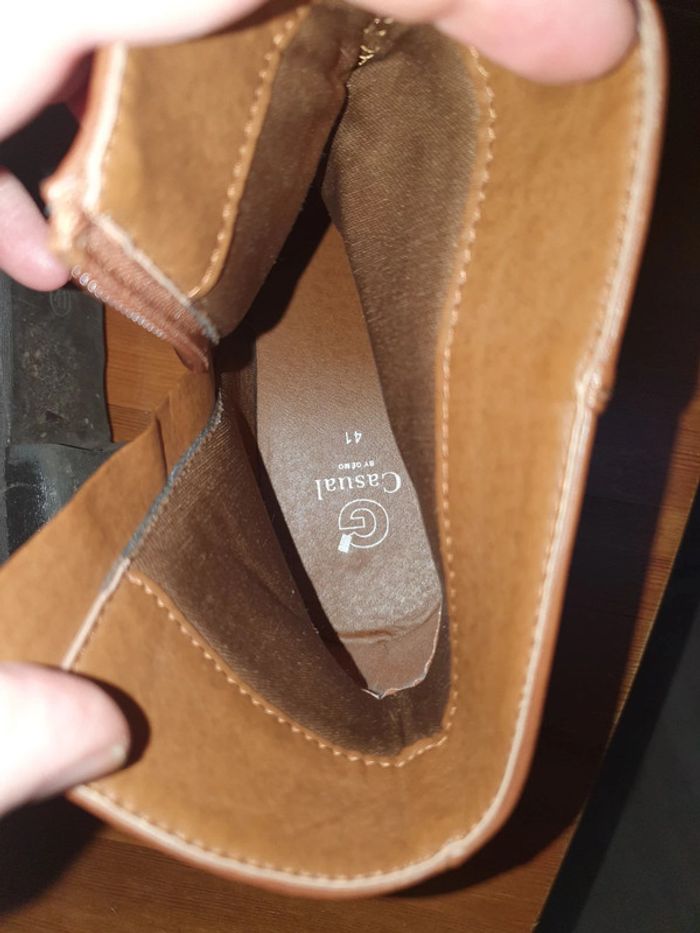Bottines cognac - photo numéro 4