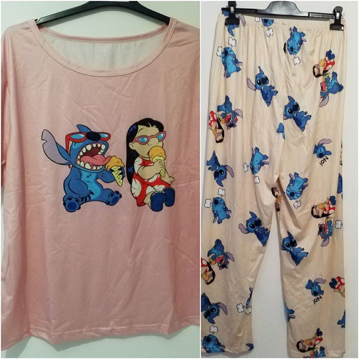 Pyjama femme imprimé stitch taille XL neuf