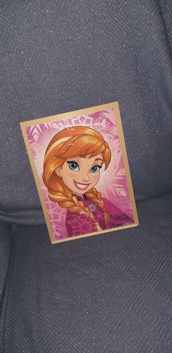 🧩 Lot de 2 puzzles 20 pièces " Reine des neiges " - photo numéro 3