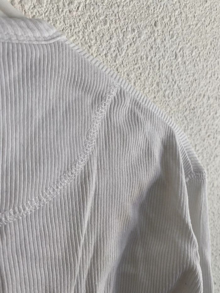 408 - haut blanc côtelé Devred - photo numéro 4