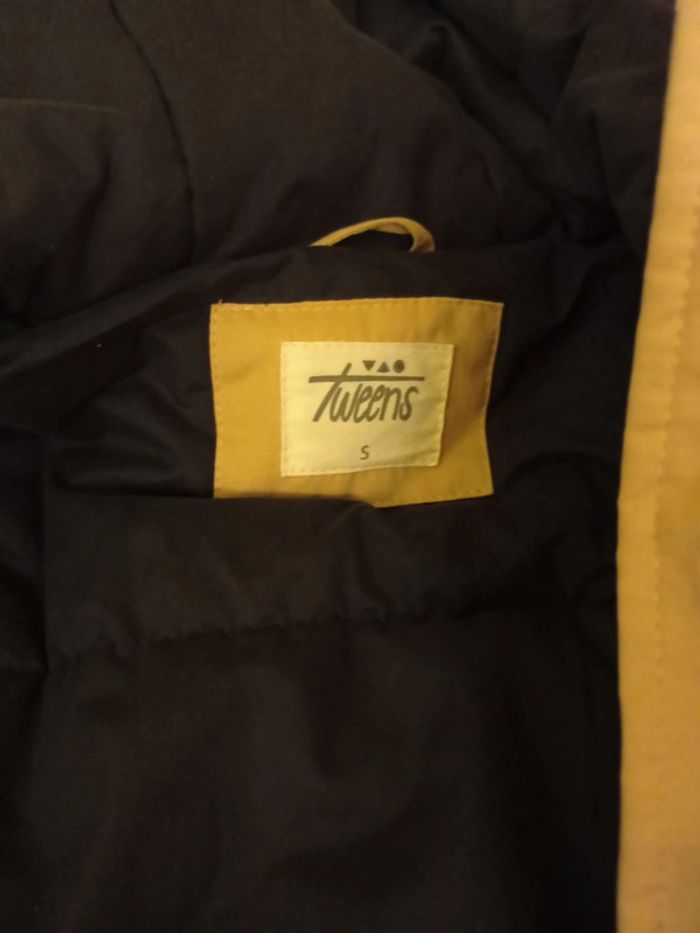 Doudoune beige et noire collection Tweens TAO taille S - photo numéro 4