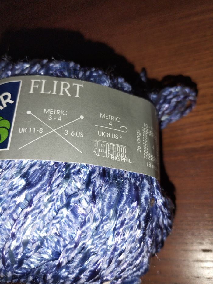 4 pelotes Phildar Flirt violet - photo numéro 2