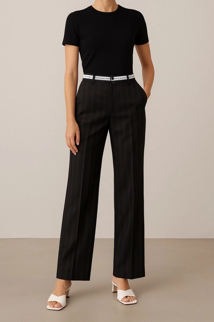 Pantalon Dolce & Gabbana rayé – Taille 40, coupe élégante