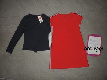robe + tee shirt taille 12 ans