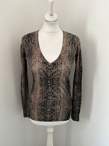 Pull fin en lin motif python The Kooples XS