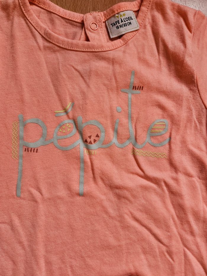 Lot de 2 t-shirts 18 mois tape à l'œil - photo numéro 2