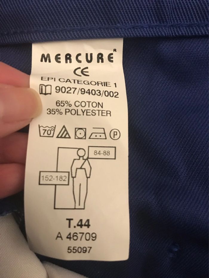 Pantalon bleu de travail T.44 - photo numéro 4