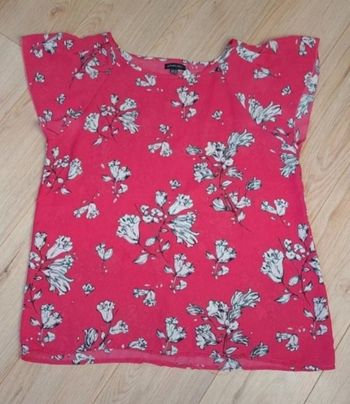 Blouse fleurie Rouge WO 40