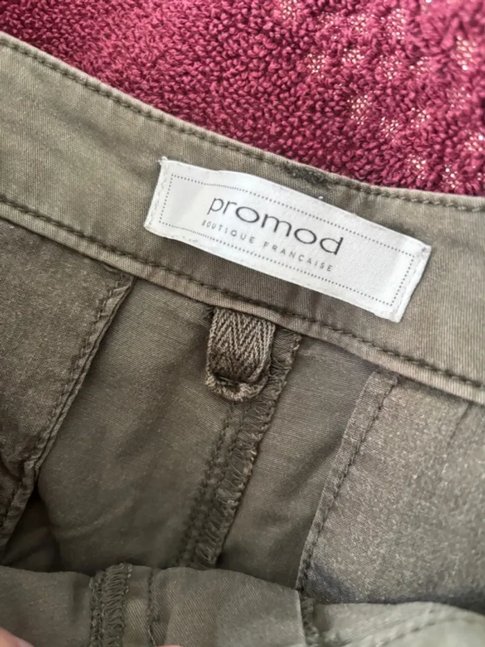 Pantalon chino kaki promod - photo numéro 3