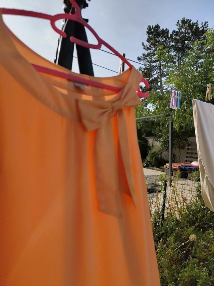 Robe abricot abricot H&M taille 42 - photo numéro 2