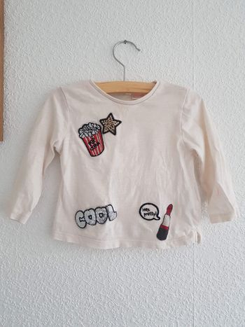 Zara Baby Girl - Tee-shirt à manches longues
