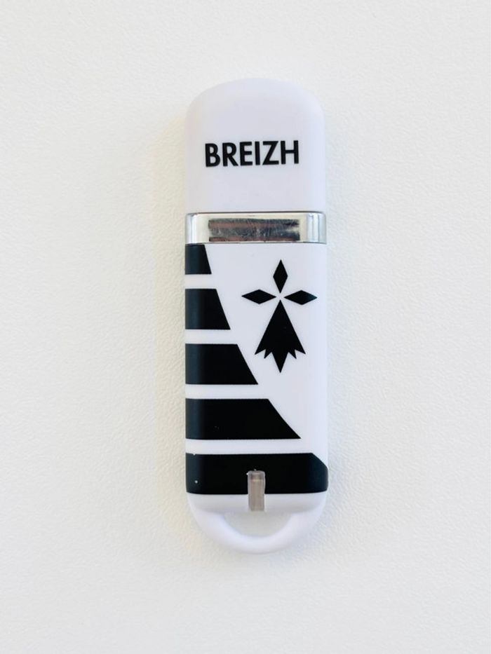 Clé USB 32 Go Breizh - Blanc et noir - photo numéro 2