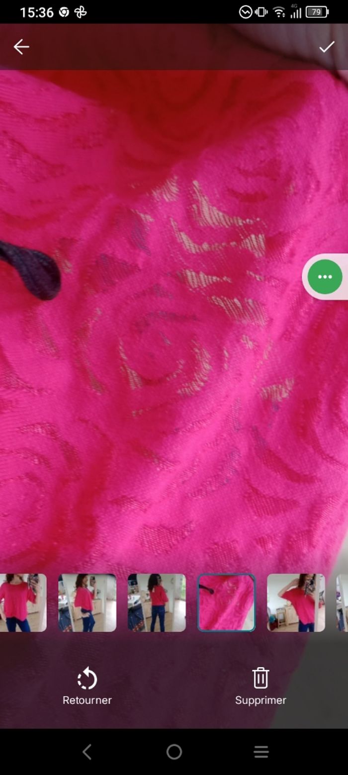 Top femmes 48 fushia à motifs rose c78 - photo numéro 6