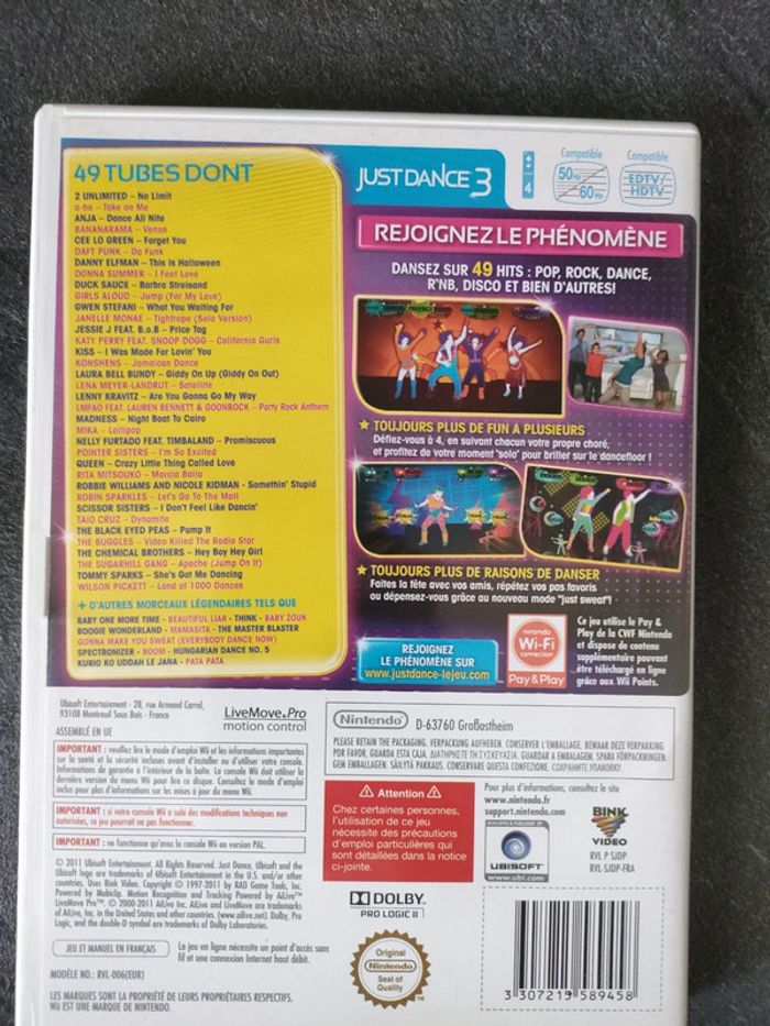Jeu juste dance 3 wii - photo numéro 2