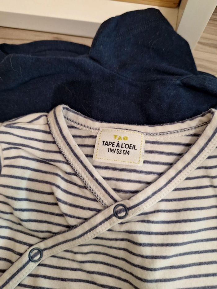 Maillot cache cœur bébé garçon 1 mois tape à l'œil - photo numéro 2