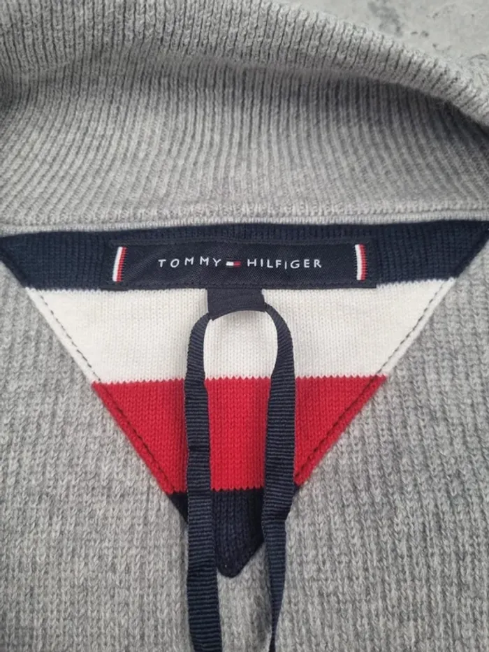 Gilet zippé Tommy Hilfiger gris – Taille M Hommes - photo numéro 5
