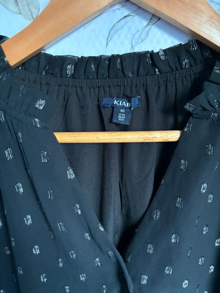 Robe longue noir manches longues transparentes - photo numéro 2