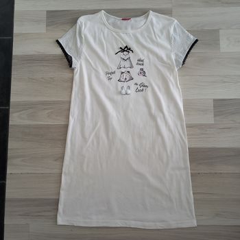 Chemise de nuit blanche imprimée Tissaia taille 38