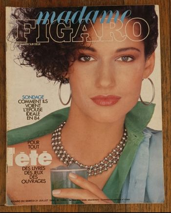 Ancien magazine Madame Figaro 1984 N°12405 vintage