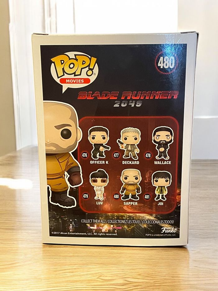 Lot 2 figurines Funko Pop Blade Runner 2049 479 Luv & 480 Sapper neuves jamais déboxées - photo numéro 8