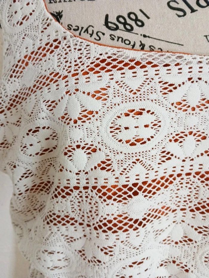 🧡 Robe doublée style broderie anglaise – Trixxi – Taille XL – Très bon état - photo numéro 3
