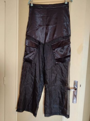 Pantalon short noir satin taille S/36 Shein