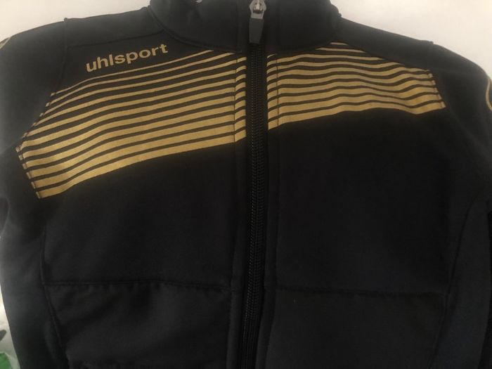 Gilet noir doré 6 ans Uhlsport chaud, intérieur polaire - photo numéro 6