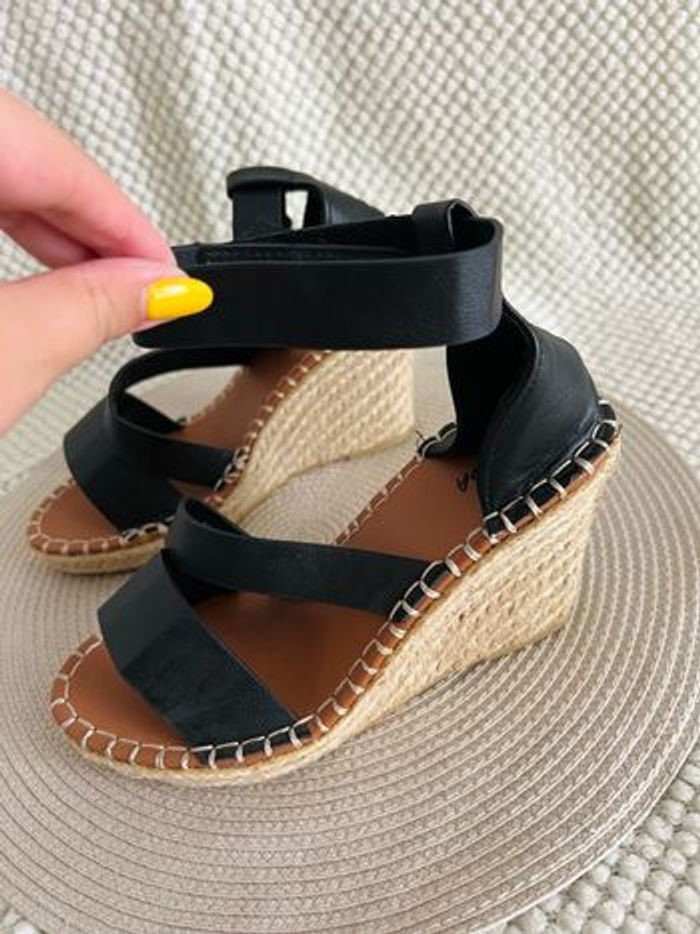 Chaussures compensées noires taille 38 Moa - photo numéro 5