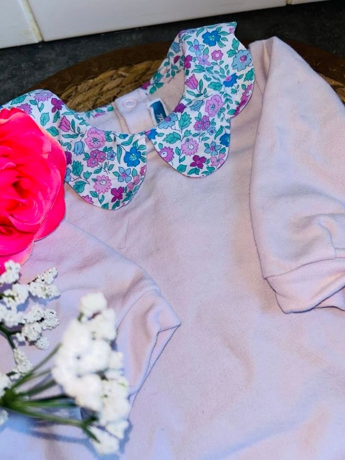 Pull bébé fille fleurie - photo numéro 5