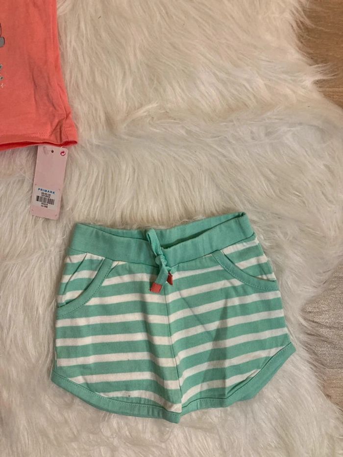 Ensemble 2 pièces Peach tout neuf avec étiquette primark fille 12/18mois 80cm - photo numéro 6
